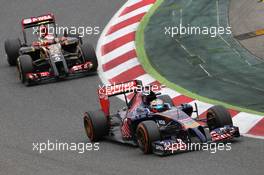 Jean-Eric Vergne (FRA) Scuderia Toro Rosso STR9. 11.05.2014. Formula 1 World Championship, Rd 5, Spanish Grand Prix, Barcelona, Spain, Race Day.