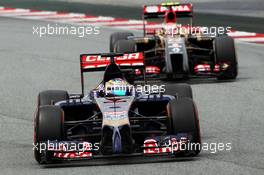 Jean-Eric Vergne (FRA) Scuderia Toro Rosso STR9. 11.05.2014. Formula 1 World Championship, Rd 5, Spanish Grand Prix, Barcelona, Spain, Race Day.