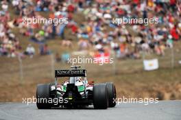 Sergio Perez (MEX) Sahara Force India F1 VJM07. 11.05.2014. Formula 1 World Championship, Rd 5, Spanish Grand Prix, Barcelona, Spain, Race Day.
