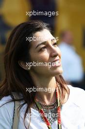 Fabiana Flosi (BRA), wife of Bernie Ecclestone (GBR). 10.05.2014. Formula 1 World Championship, Rd 5, Spanish Grand Prix, Barcelona, Spain, Qualifying Day.