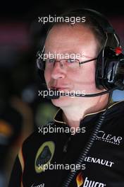 Mark Slade (GBR) Lotus F1 Team Race Engineer 10.05.2014. Formula 1 World Championship, Rd 5, Spanish Grand Prix, Barcelona, Spain, Qualifying Day.