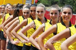Grid girls. 10.05.2014. Formula 1 World Championship, Rd 5, Spanish Grand Prix, Barcelona, Spain, Qualifying Day.