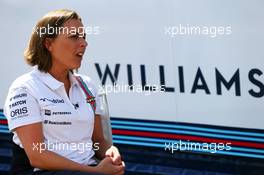 Claire Williams (GBR) Williams Deputy Team Principal. 08.05.2014. Formula 1 World Championship, Rd 5, Spanish Grand Prix, Barcelona, Spain, Preparation Day.