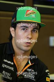 Sergio Perez (MEX) Sahara Force India F1. 08.05.2014. Formula 1 World Championship, Rd 5, Spanish Grand Prix, Barcelona, Spain, Preparation Day.