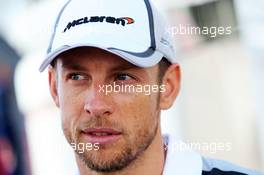 Jenson Button (GBR) McLaren. 08.05.2014. Formula 1 World Championship, Rd 5, Spanish Grand Prix, Barcelona, Spain, Preparation Day.