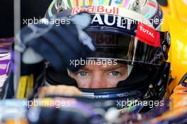 Sebastian Vettel (GER), Red Bull Racing  04.07.2014. Formula 1 World Championship, Rd 9, British Grand Prix, Silverstone, England, Practice Day.