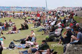 Fans. 04.07.2014. Formula 1 World Championship, Rd 9, British Grand Prix, Silverstone, England, Practice Day.