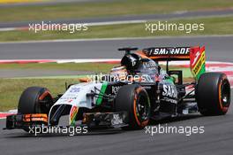 Nico Hulkenberg (GER) Sahara Force India F1 VJM07. 04.07.2014. Formula 1 World Championship, Rd 9, British Grand Prix, Silverstone, England, Practice Day.