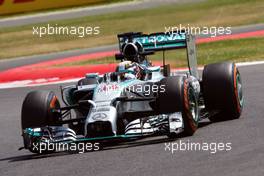 Lewis Hamilton (GBR) Mercedes AMG F1 W05. 04.07.2014. Formula 1 World Championship, Rd 9, British Grand Prix, Silverstone, England, Practice Day.