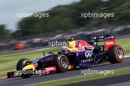Daniel Ricciardo (AUS) Red Bull Racing RB10. 04.07.2014. Formula 1 World Championship, Rd 9, British Grand Prix, Silverstone, England, Practice Day.