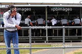 Toto Wolff (GER) Mercedes AMG F1 Shareholder and Executive Director. 04.07.2014. Formula 1 World Championship, Rd 9, British Grand Prix, Silverstone, England, Practice Day.