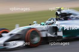 Nico Rosberg (GER) Mercedes AMG F1 W05. 04.07.2014. Formula 1 World Championship, Rd 9, British Grand Prix, Silverstone, England, Practice Day.
