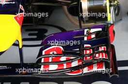 Red Bull Racing RB10 front wing. 04.07.2014. Formula 1 World Championship, Rd 9, British Grand Prix, Silverstone, England, Practice Day.