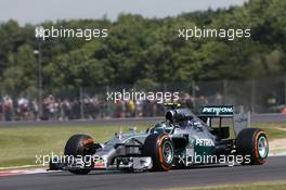 Nico Rosberg (GER) Mercedes AMG F1 W05. 04.07.2014. Formula 1 World Championship, Rd 9, British Grand Prix, Silverstone, England, Practice Day.
