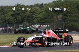 Max Chilton (GBR) Marussia F1 Team MR03. 04.07.2014. Formula 1 World Championship, Rd 9, British Grand Prix, Silverstone, England, Practice Day.
