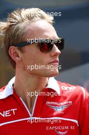 Max Chilton (GBR) Marussia F1 Team. 04.07.2014. Formula 1 World Championship, Rd 9, British Grand Prix, Silverstone, England, Practice Day.