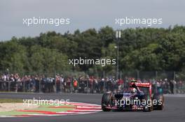 Daniil Kvyat (RUS) Scuderia Toro Rosso STR9. 04.07.2014. Formula 1 World Championship, Rd 9, British Grand Prix, Silverstone, England, Practice Day.