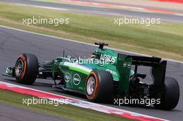 Kamui Kobayashi (JPN) Caterham CT05. 04.07.2014. Formula 1 World Championship, Rd 9, British Grand Prix, Silverstone, England, Practice Day.