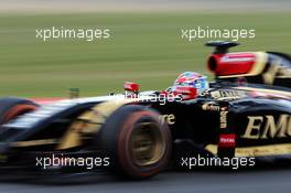 Romain Grosjean (FRA) Lotus F1 E22. 04.07.2014. Formula 1 World Championship, Rd 9, British Grand Prix, Silverstone, England, Practice Day.