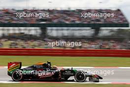 Sergio Perez (MEX), Sahara Force India  04.07.2014. Formula 1 World Championship, Rd 9, British Grand Prix, Silverstone, England, Practice Day.