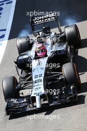 Jenson Button (GBR) McLaren MP4-29. 04.07.2014. Formula 1 World Championship, Rd 9, British Grand Prix, Silverstone, England, Practice Day.