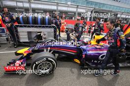 Sebastian Vettel (GER), Red Bull Racing  06.07.2014. Formula 1 World Championship, Rd 9, British Grand Prix, Silverstone, England, Race Day.