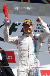 2nd place Valtteri Bottas (FIN) Williams. 06.07.2014. Formula 1 World Championship, Rd 9, British Grand Prix, Silverstone, England, Race Day.