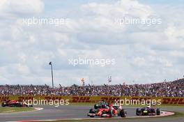 Fernando Alonso (ESP) Ferrari F14-T. 06.07.2014. Formula 1 World Championship, Rd 9, British Grand Prix, Silverstone, England, Race Day.