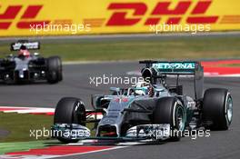 Lewis Hamilton (GBR) Mercedes AMG F1 W05. 06.07.2014. Formula 1 World Championship, Rd 9, British Grand Prix, Silverstone, England, Race Day.