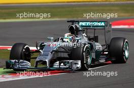 Lewis Hamilton (GBR) Mercedes AMG F1 W05. 06.07.2014. Formula 1 World Championship, Rd 9, British Grand Prix, Silverstone, England, Race Day.