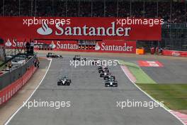Red flag 06.07.2014. Formula 1 World Championship, Rd 9, British Grand Prix, Silverstone, England, Race Day.