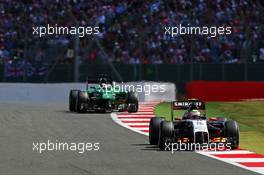 Sergio Perez (MEX) Sahara Force India F1 VJM07. 06.07.2014. Formula 1 World Championship, Rd 9, British Grand Prix, Silverstone, England, Race Day.