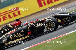 Romain Grosjean (FRA) Lotus F1 E22. 05.07.2014. Formula 1 World Championship, Rd 9, British Grand Prix, Silverstone, England, Qualifying Day.