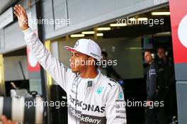 Lewis Hamilton (GBR) Mercedes AMG F1. 05.07.2014. Formula 1 World Championship, Rd 9, British Grand Prix, Silverstone, England, Qualifying Day.