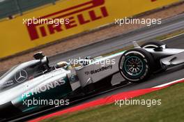 Lewis Hamilton (GBR) Mercedes AMG F1 W05. 05.07.2014. Formula 1 World Championship, Rd 9, British Grand Prix, Silverstone, England, Qualifying Day.