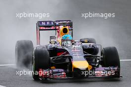 Sebastian Vettel (GER) Red Bull Racing RB10. 05.07.2014. Formula 1 World Championship, Rd 9, British Grand Prix, Silverstone, England, Qualifying Day.