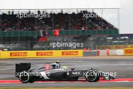 Esteban Gutierrez (MEX) Sauber C33. 05.07.2014. Formula 1 World Championship, Rd 9, British Grand Prix, Silverstone, England, Qualifying Day.