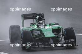Kamui Kobayashi (JPN) Caterham CT05. 05.07.2014. Formula 1 World Championship, Rd 9, British Grand Prix, Silverstone, England, Qualifying Day.