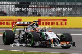 Nico Hulkenberg (GER) Sahara Force India F1 VJM07. 05.07.2014. Formula 1 World Championship, Rd 9, British Grand Prix, Silverstone, England, Qualifying Day.