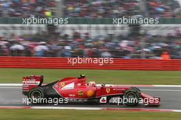 Kimi Raikkonen (FIN) Ferrari F14-T. 05.07.2014. Formula 1 World Championship, Rd 9, British Grand Prix, Silverstone, England, Qualifying Day.