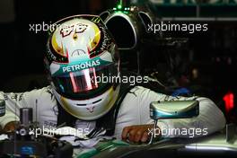 Lewis Hamilton (GBR) Mercedes AMG F1 W05.