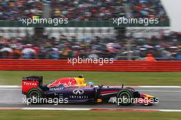 Sebastian Vettel (GER) Red Bull Racing RB10. 05.07.2014. Formula 1 World Championship, Rd 9, British Grand Prix, Silverstone, England, Qualifying Day.