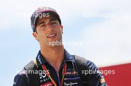 Daniel Ricciardo (AUS) Red Bull Racing. 03.07.2014. Formula 1 World Championship, Rd 9, British Grand Prix, Silverstone, England, Preparation Day.