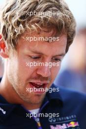 Sebastian Vettel (GER) Red Bull Racing. 03.07.2014. Formula 1 World Championship, Rd 9, British Grand Prix, Silverstone, England, Preparation Day.