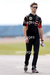 Romain Grosjean (FRA), Lotus F1 Team  03.07.2014. Formula 1 World Championship, Rd 9, British Grand Prix, Silverstone, England, Preparation Day.