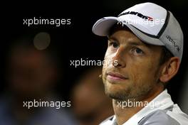 Jenson Button (GBR), McLaren F1 Team during the press conference 03.07.2014. Formula 1 World Championship, Rd 9, British Grand Prix, Silverstone, England, Preparation Day.