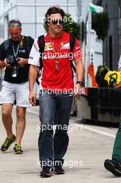 Fernando Alonso (ESP) Ferrari. 03.07.2014. Formula 1 World Championship, Rd 9, British Grand Prix, Silverstone, England, Preparation Day.