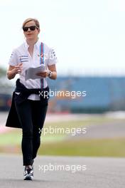 Susie Wolff (GBR) Williams Development Driver  03.07.2014. Formula 1 World Championship, Rd 9, British Grand Prix, Silverstone, England, Preparation Day.