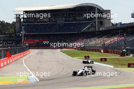 Felipe Massa (BRA) Williams FW36 leads team mate Valtteri Bottas (FIN) Williams FW36. 18.07.2014. Formula 1 World Championship, Rd 10, German Grand Prix, Hockenheim, Germany, Practice Day.