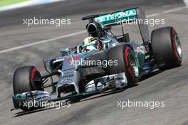 Lewis Hamilton (GBR) Mercedes AMG F1 W05. 18.07.2014. Formula 1 World Championship, Rd 10, German Grand Prix, Hockenheim, Germany, Practice Day.